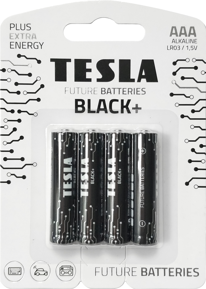 TESLA Batteries - Séria Black+ - AAA - 4ks